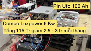 Combo Luxpower Lxp 6 kw, Pin Lưu trữ Ufo Về Lâm Đồng . BigBang Solar