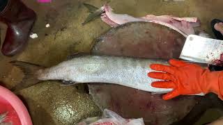 Walking around Moring Market | Fish Cutting Skill | FLV Official