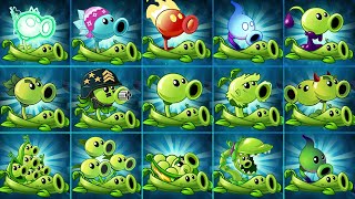 Pvz 2 Challenge - Every PEA & Pea Vine Combo Level 1 Vs Max Level - Who Will Win ？