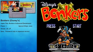 Bonkers (Disney's) (SNES) Playthrough