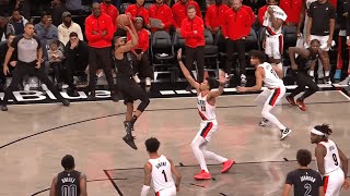 Mikal Bridges forces overtime vs Trail Blazers!