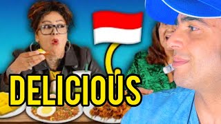 INDONESIAN FOOD  Mexican Moms try for the first time Reaction