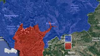 Kosovo war on Google Earth in 25 seconds