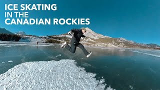 Ice Skating in the Canadian Rockies