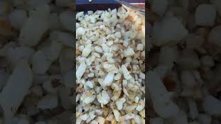 Campfire diced hash browns #camping #campfirecooking #shorts