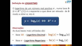 FUNÇÃO LOGARITMICA INTRODUÇÃO