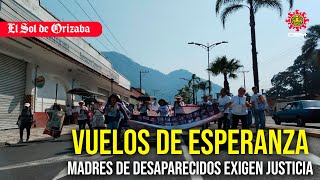 Madres de desaparecidos cambian festejos por protesta en Orizaba