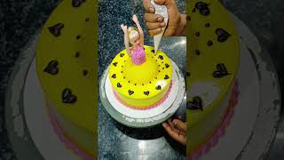 Barbie doll cake #shorts #shortvideo #ytshorts #cake