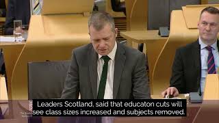 MSP calls on SNP to rapidly address the attainment gap