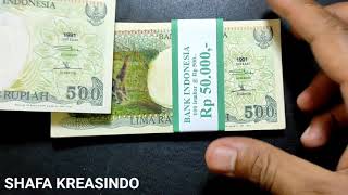 Uang uka uka 500 rupiah monyet gantung 1991