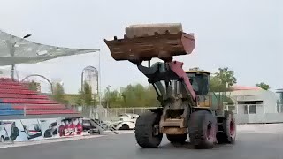 Watch this excavator dancing show! #funny #dance #excavator