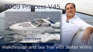 2009 Princess V45 'White Cloud' Walkthrough and Sea Trial - SOLD