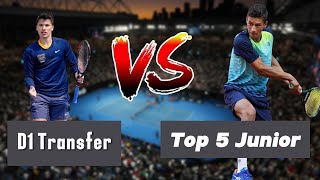 I Challenged ITF Junior Prodigy & Top 5 Junior