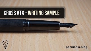 CROSS ATX - Writing Sample