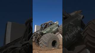 Close call #monstertruck #stunt #flip #monsterjam #offroad #4x4 #gopro #losi #rc #shorts