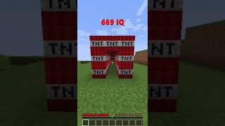 How To Escape Minecraft Traps At Different IQ😑(INSANE)😍 #minecraft #shorts