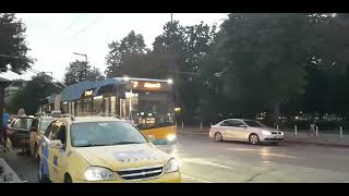 A bendy-trolley-bus?! on route 7 at NDK Metro Station - TransportStuff  Shorts