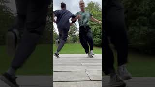 Per Rock and Chen-Han pratice new rutine. Lindy Hop