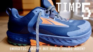 ALTRA TIMP 5 aka "TIMPGOAT' - lots of energy, great grip but width issues? #altra #timp5 #trailrun