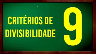 Critérios de divisibilidade por 9