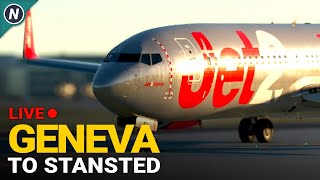 PMDG 737 UPDATE! Geneva to iniBuilds Stansted (EGSS) - MSFS Live