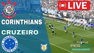 Corinthians x Cruzeiro AO VIVO 🔴 Campeonato Brasileiro 2024 ⚽ Assista agora AO VIVO PES21