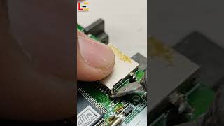 hand soldering TF card slot