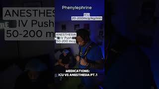 ICU vs ANESTHESIA MEDICATION DOSINH