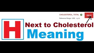 What is H Sign Next to my Cholesterol Results