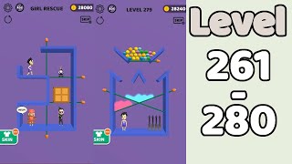 Pin Rescue walkthrough Level 261 - 280 | Mronger