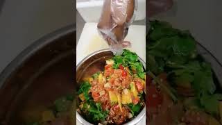 salmon fish salad #inshot #viralvideo #cooking #youtubeshort