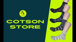 Cotson men's ankle length cotton socks