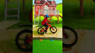 Los niños descubren la bicicleta | Los niños juegan a fingir ⛑ Kidibli #shorts