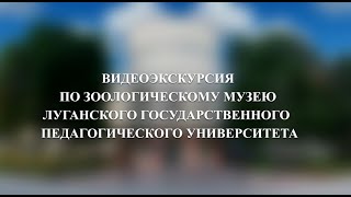 Видеоэкскурсия по зоологическому музею Луганского государственного педагогического университета