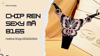 Quần lót mã 8165| Quần lót lọt khe ren bướm cao cấp size 45-65kg| 35k 1 quần #heesushop #knickers