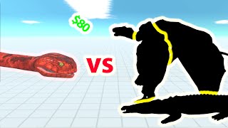 TITANOBOA vs SAME PRICE UNITS - Animal Revolt Battle Simulator ARBS