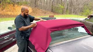 1981-1987 Buick regal cloth top install