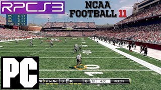 PS3 Emulator | NCAA 11 Football on PC HD RPCS3 i7 4790k EA Sports