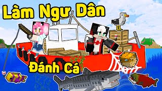 REDHOOD THỬ THÁCH 24H SINH TỒN NGƯ DÂN TRONG MINECRAFT*MỀU NÂNG CẤP THUYỀN ĐÁNH CÁ SIÊU TO KHỔNG LỒ