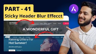 41. How to create a Blur Sticky Header using Astra pro