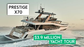 $3.9M - 2024 Prestige X70 Luxury Yacht Walkthrough