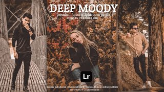 Free Presets Lightroom Mobile DNG - Deep Moody // Moody Preset // lightroom 2024 preset