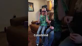 He Got Colorblind Glasses for his Birthday!