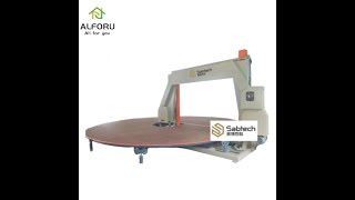 Sponge Circular Cutting Machine |Horizontal carousel foam cutting machine MADE IN CHINA