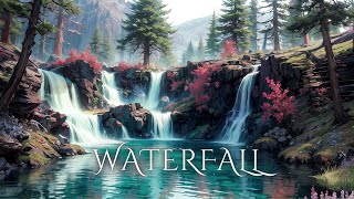 Waterfall - Peaceful Nature Water Sounds for Meditation - Ambient Music for Sleep and Relaxation