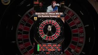 Drake Hits $1.1 Million Win On His Roulette Strategy! #drake #roulette #casino #maxwin #highroller