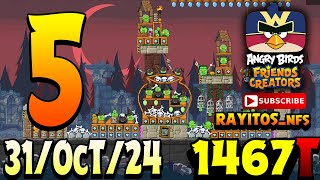 Angry Birds Friends Level 5 Tournament 1467 Highscore  POWER-UP walkthrough