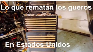 Lo que venden los Gueros en Estados Unidos 4ta pte caja llena de herramientas tool haul USA