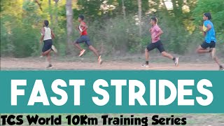 Fast Strides for Sharpening before the Big Race - TCS World 10Km Bengaluru Race Tapering workout