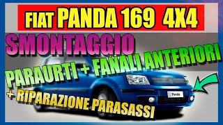 Smontaggio PARAURTI Anteriore e FANALI + Riparazione PARASASSI con Saldatrice Plastica Fiat Panda